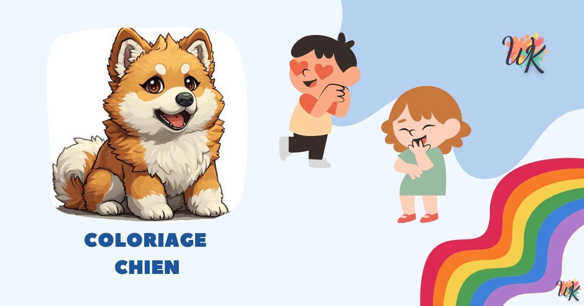 Coloriage Chien – Adorable pour bébés téléchargement gratuit