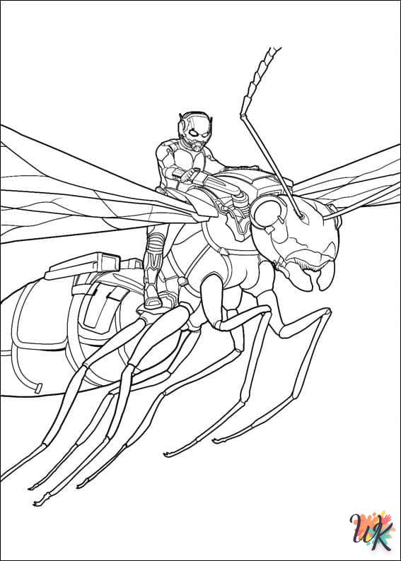 coloriage Ant Man  pour lutter contre le stress