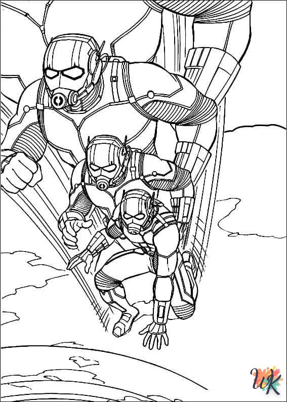 coloriage Ant Man  pour bebe a imprimer