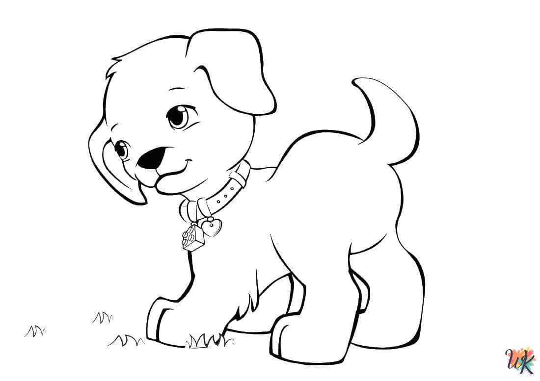 coloriage Chien  a dessiner en ligne 1