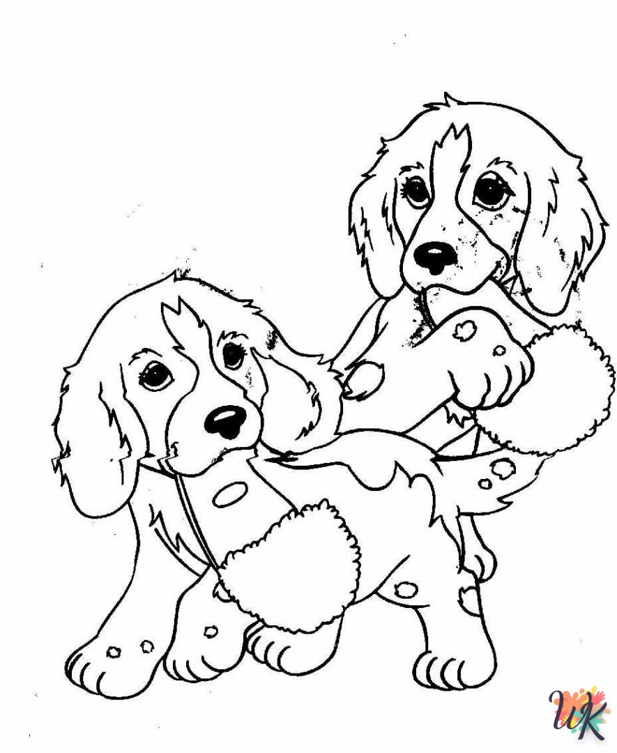 coloriage Chien  à imprimer pour enfant de 12 ans 2