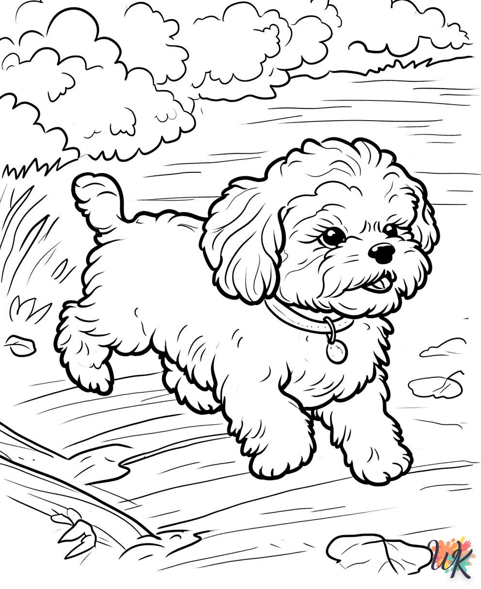 coloriage Chien  pour enfant de 3 ans