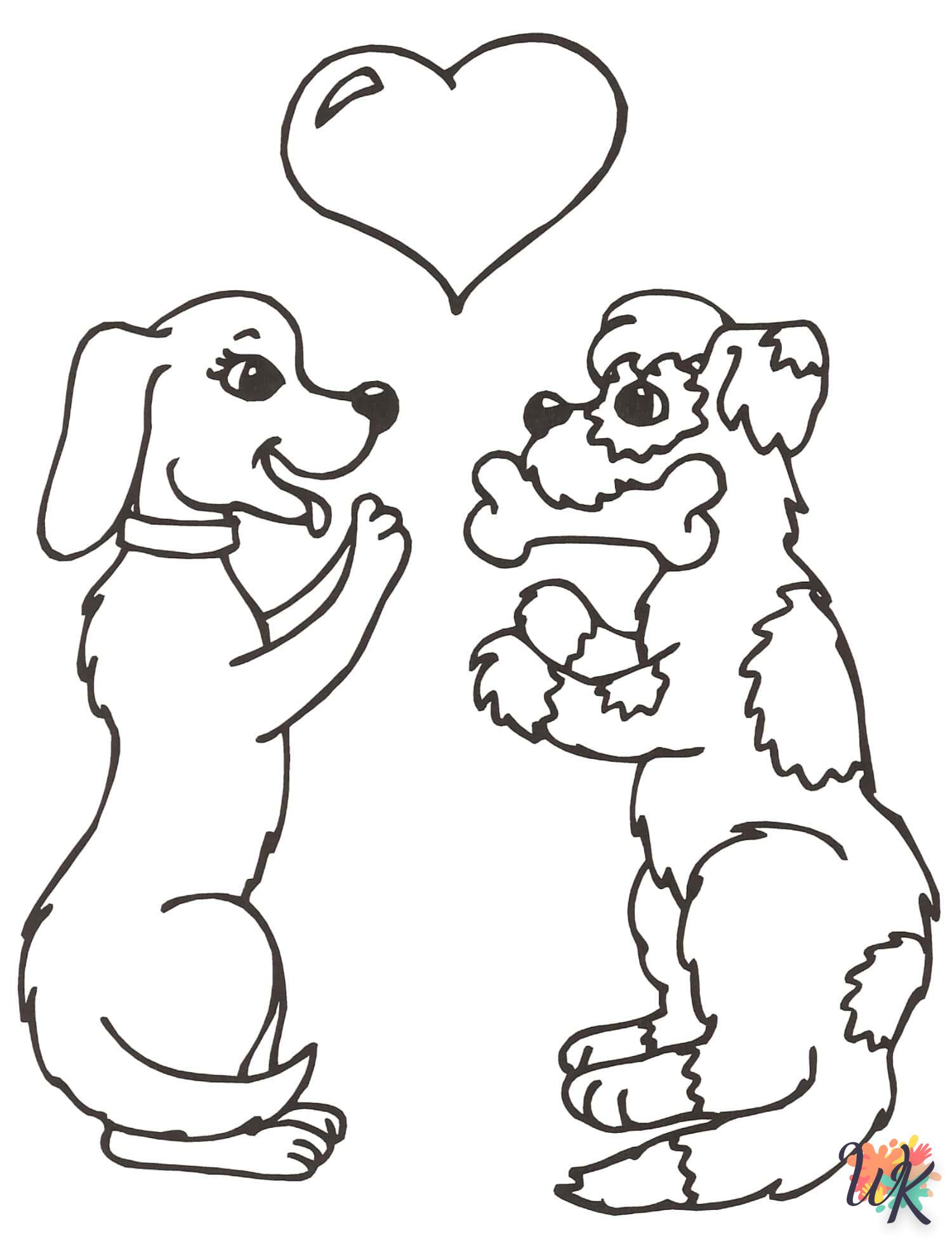 coloriage Chien  bebe à imprimer gratuit