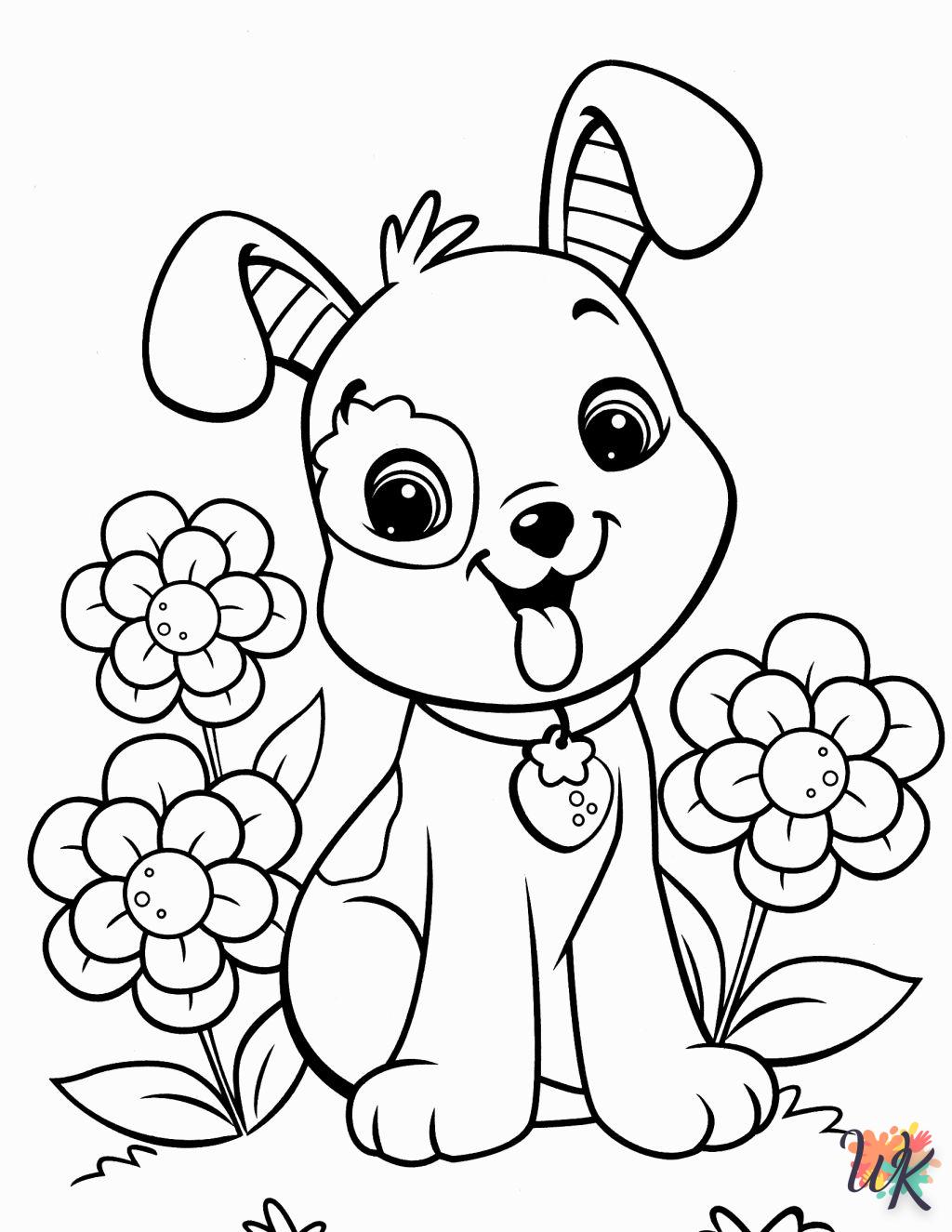 coloriage Chien  gratuit à imprimer