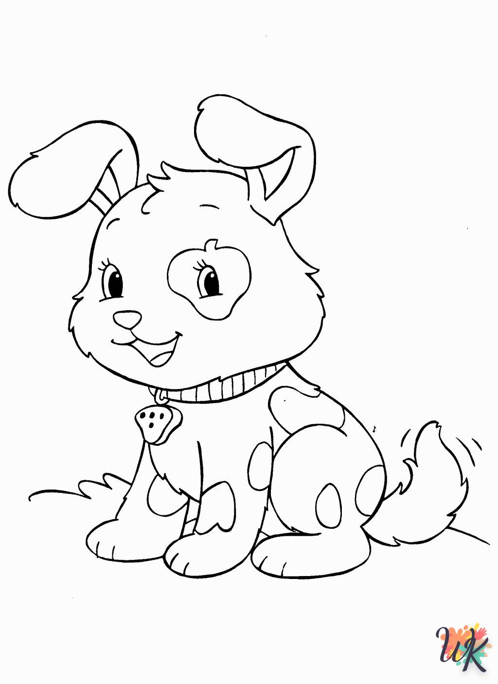 imprimer coloriage Chien  gratuit 1