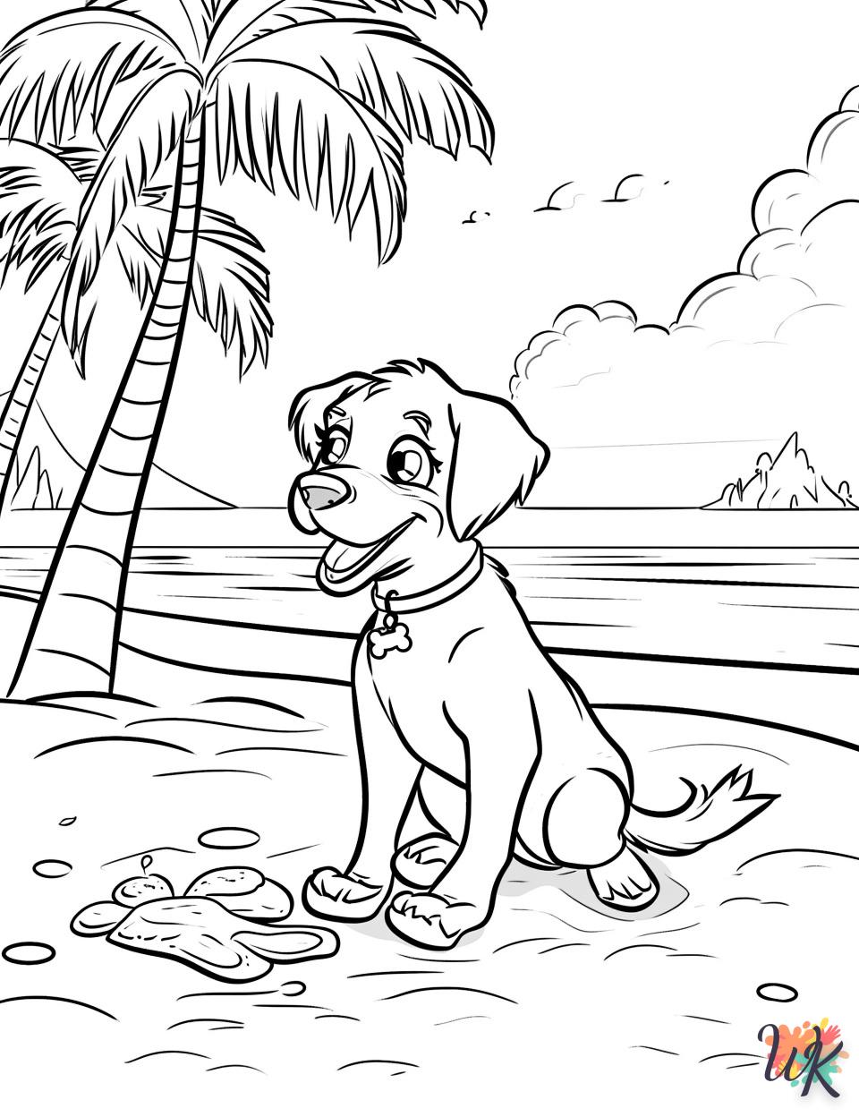 coloriage Chien  pour enfant de 7 ans 1