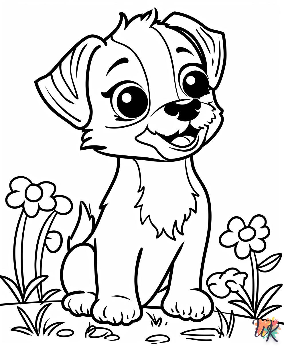 coloriage Chien  gratuit a imprimer