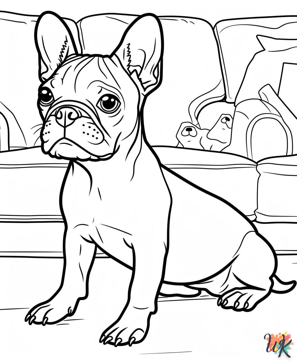 coloriage Chien  en ligne à imprimer