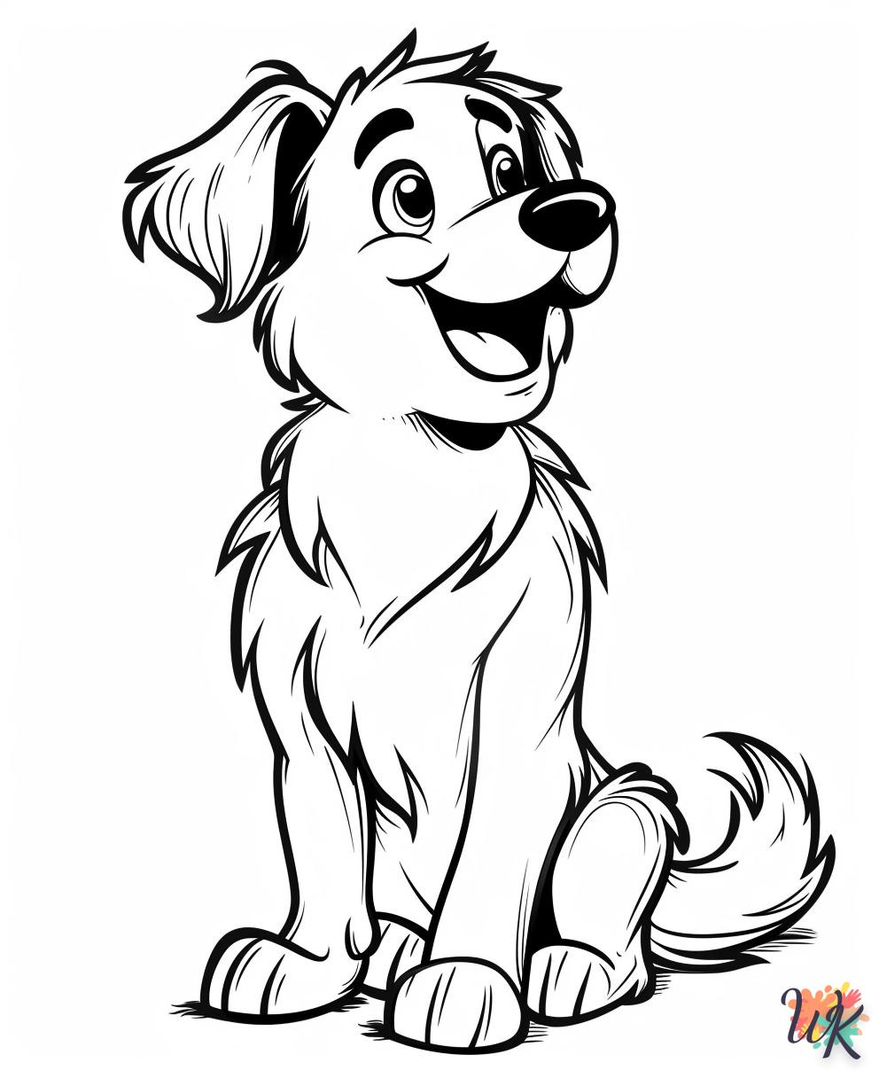 coloriage Chien  pour enfant de 8 ans 1