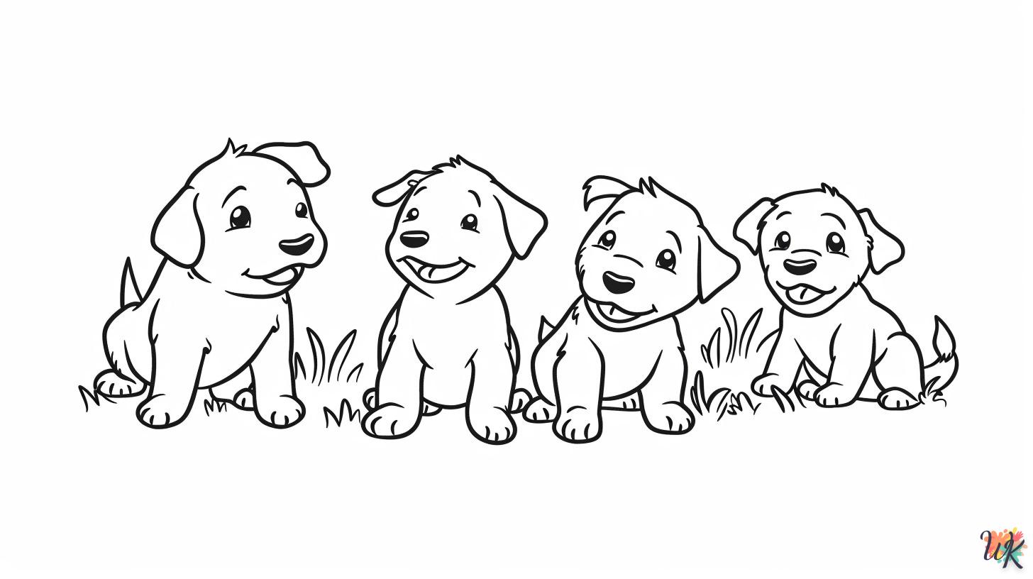 coloriage Chien  de noël gratuit à imprimer en ligne