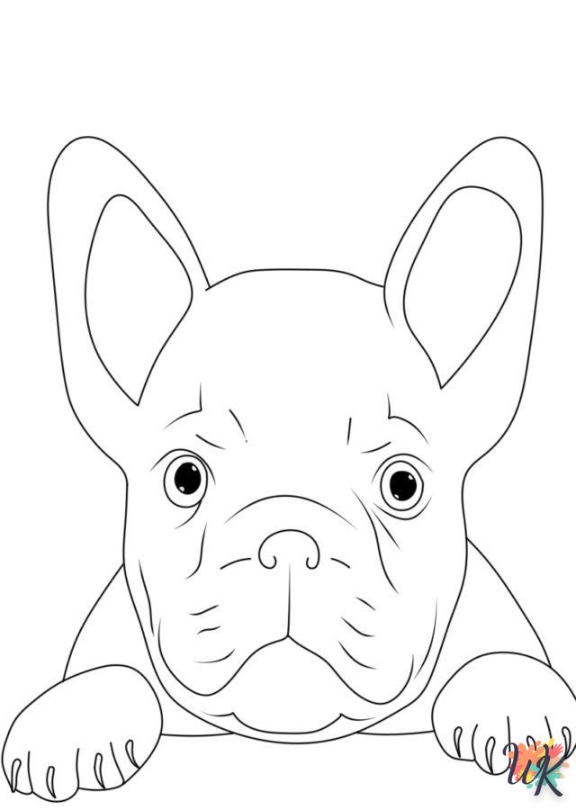 coloriage Chien  a imprimer pour enfant de 4 ans