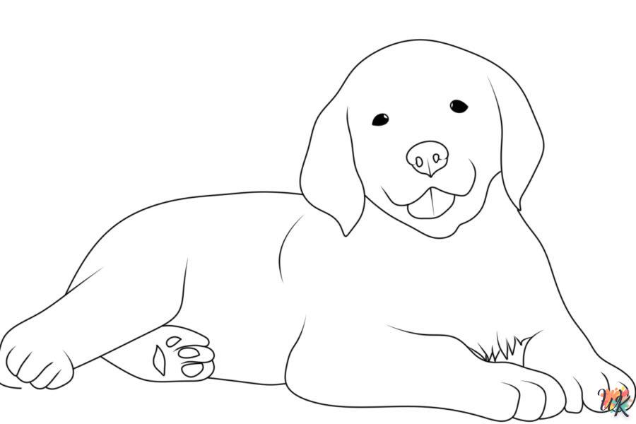 coloriage Chien  à imprimer pdf gratuit