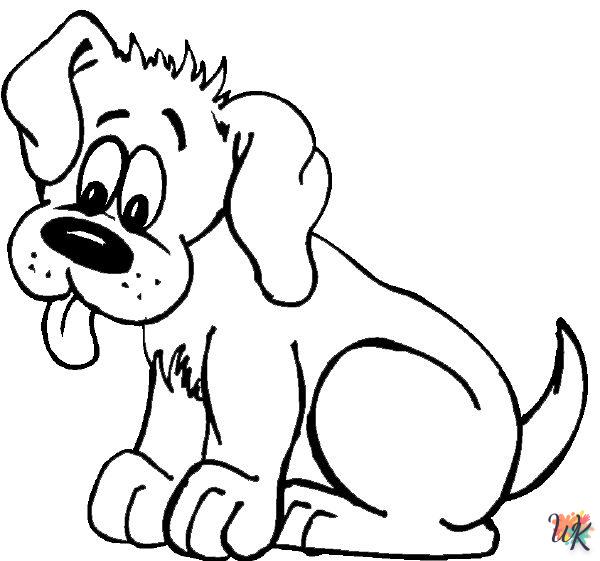 coloriage Chien  en ligne a colorier