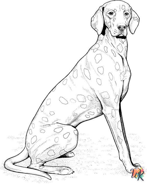 coloriage Chien  gratuit a imprimer 1