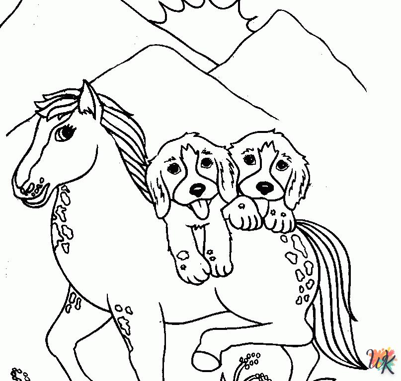 image de coloriage Chien  pour enfant