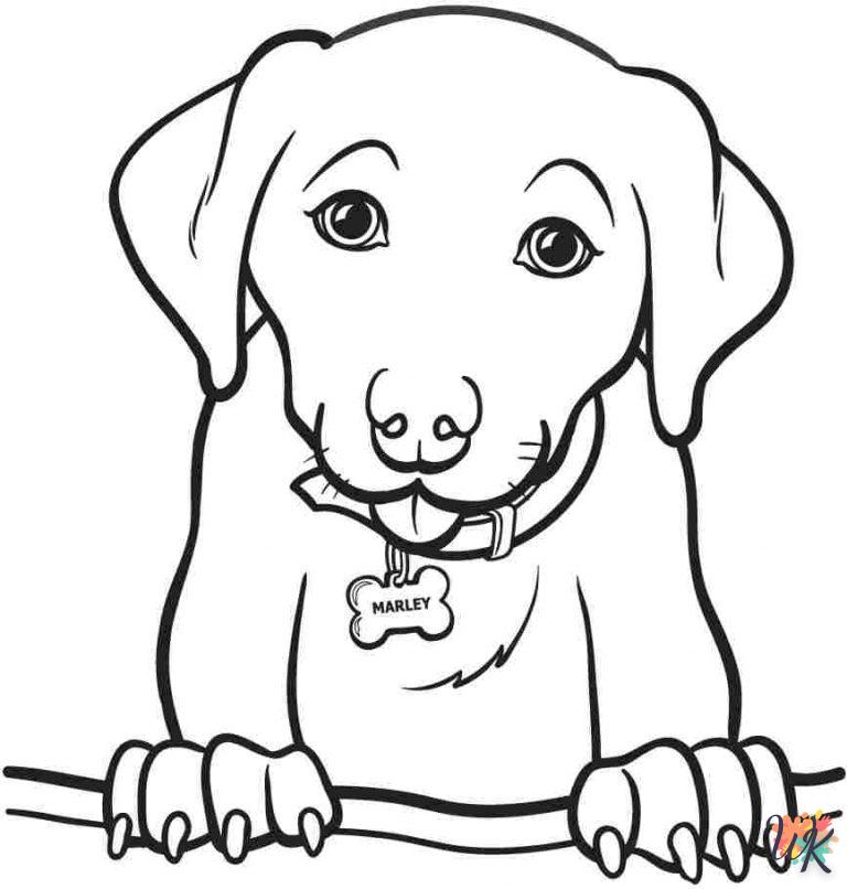 coloriage Chien  enfant 3 ans a imprimer