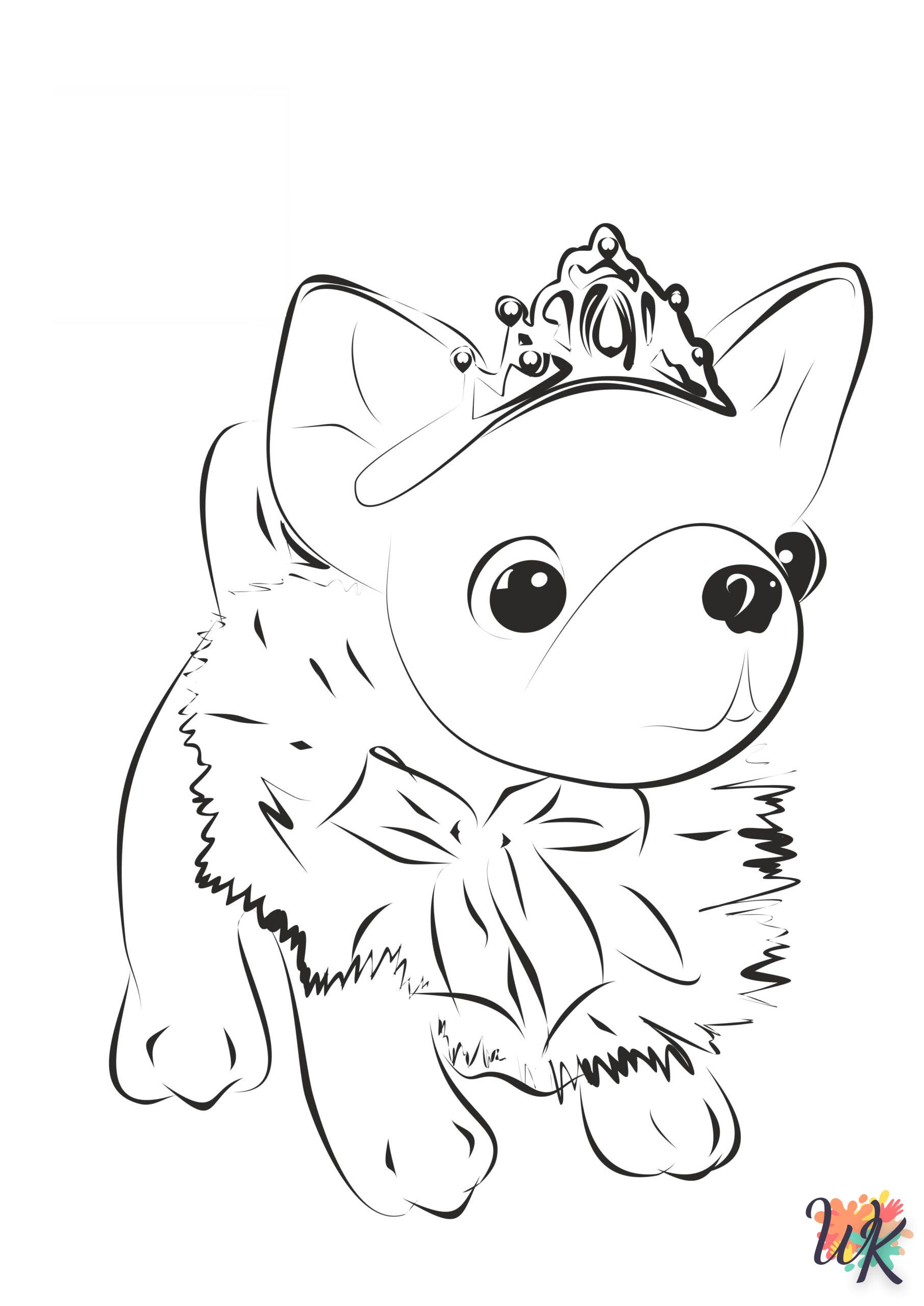 coloriage Chien  en ligne gratuit pour 12 ans 1