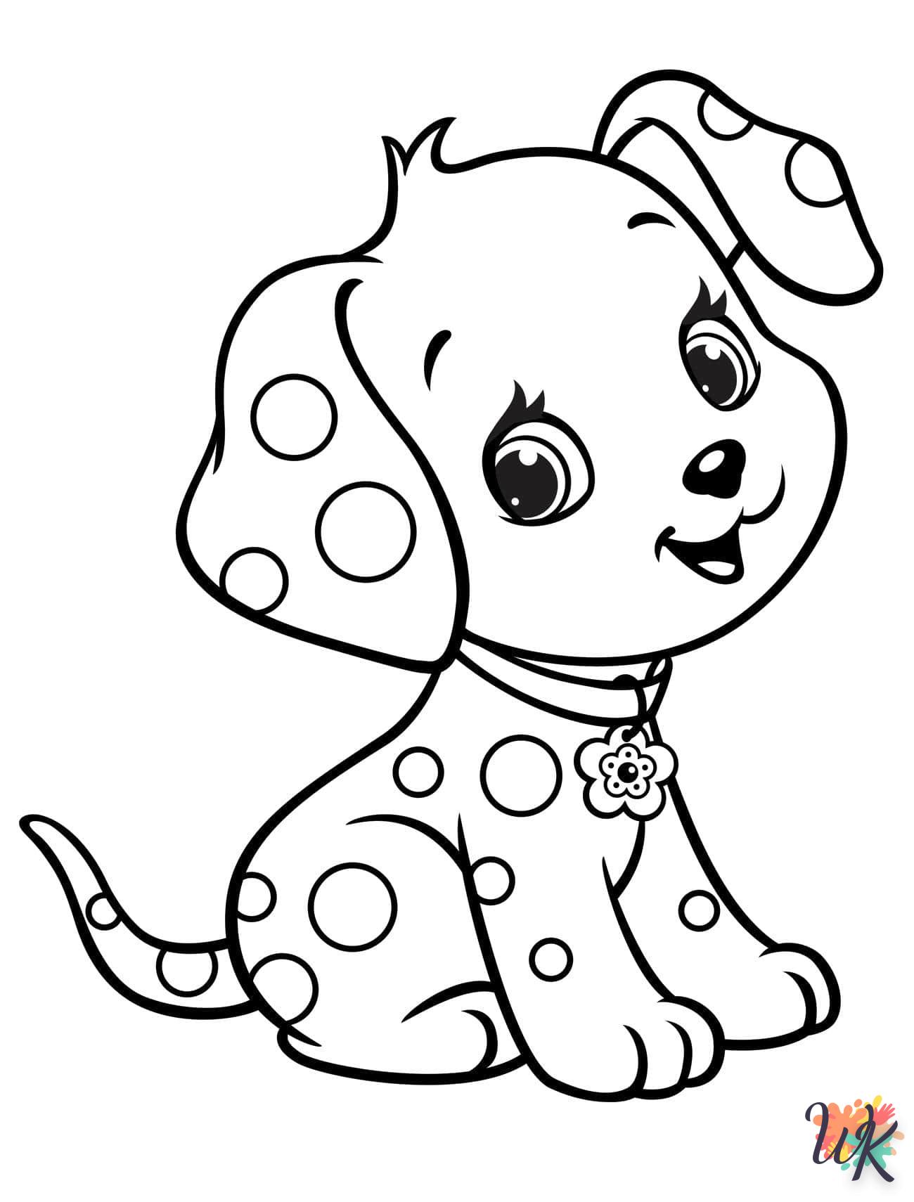 coloriage Chien  en ligne adulte gratuit