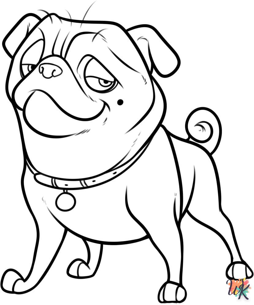 coloriage Chien  gratuit en ligne