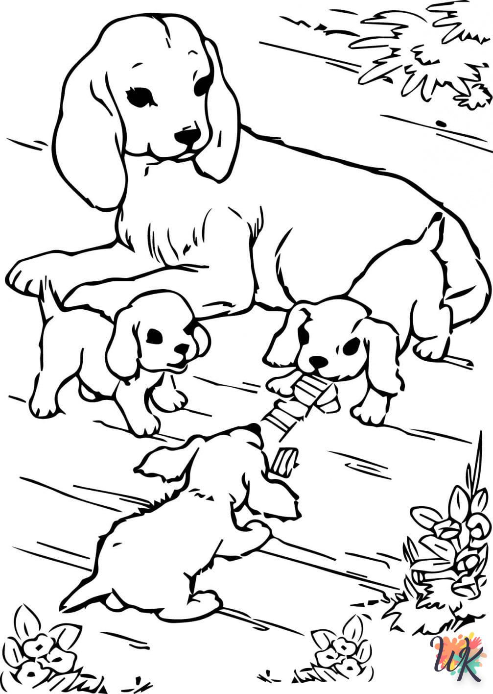 coloriage Chien  pour enfants a imprimer 1