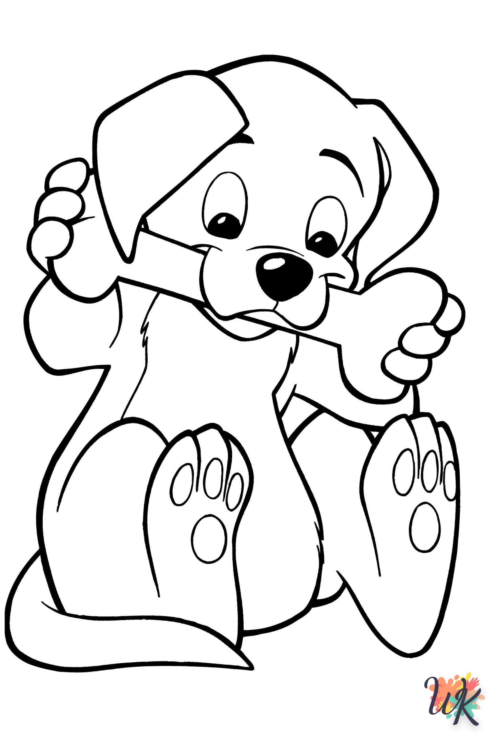 coloriage Chien  pour enfants a imprimer gratuit 1