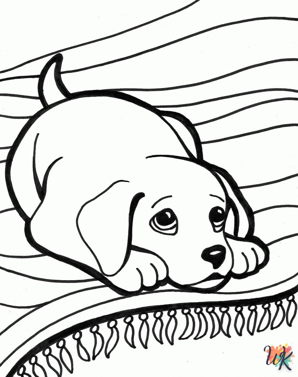 coloriage Chien  pour enfant de 2 ans