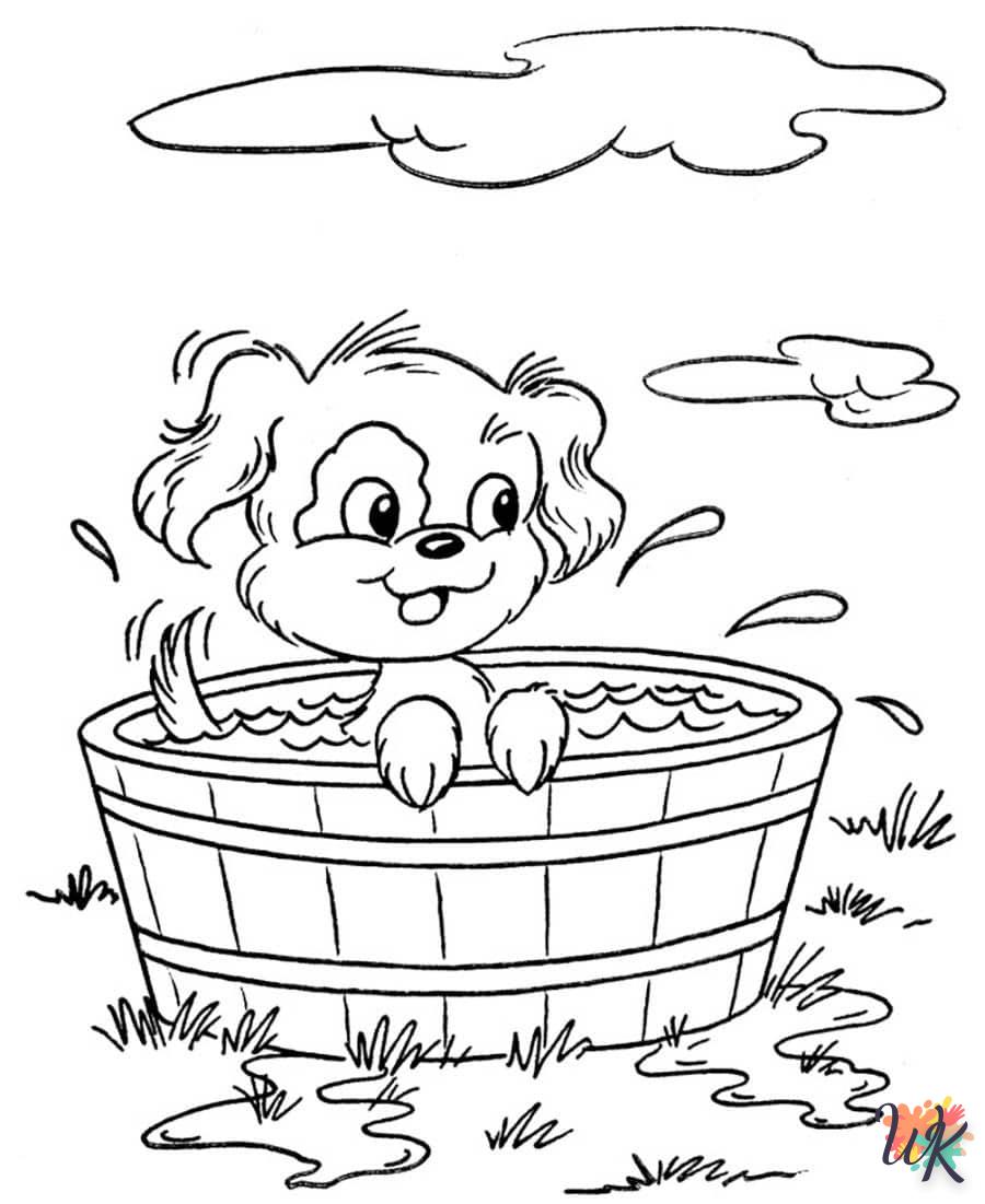 coloriage Chien  en ligne maternelle