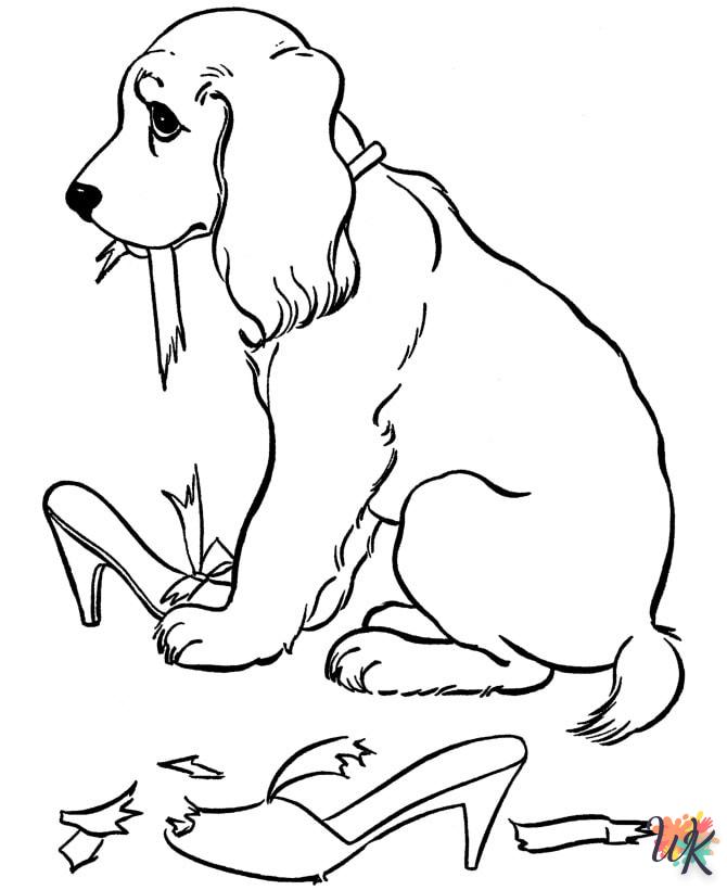 coloriage Chien  à imprimer pour enfant de 12 ans