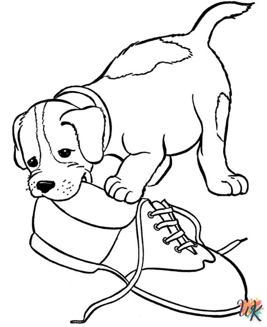 coloriage Chien  pour enfants a imprimer gratuit 2