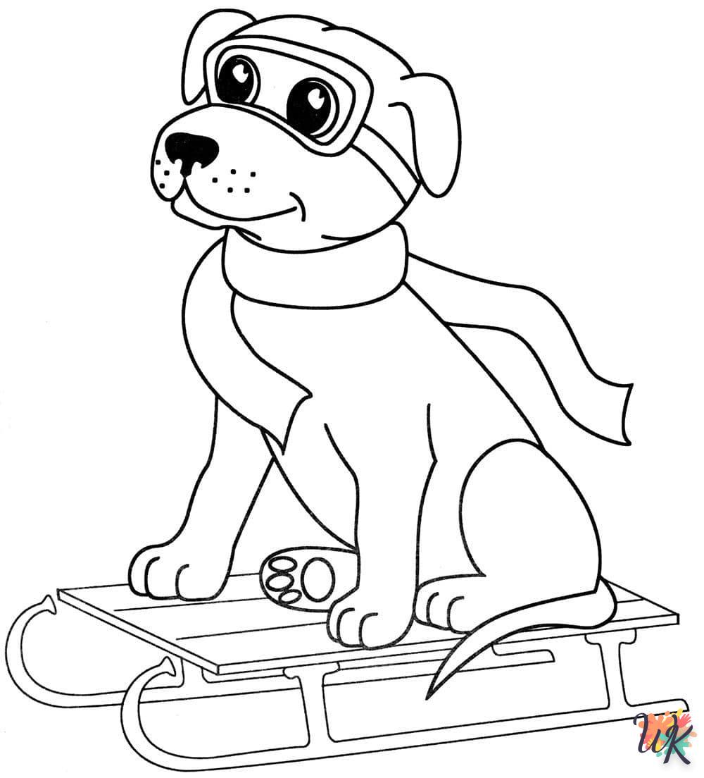 coloriage Chien  pour bebe a imprimer