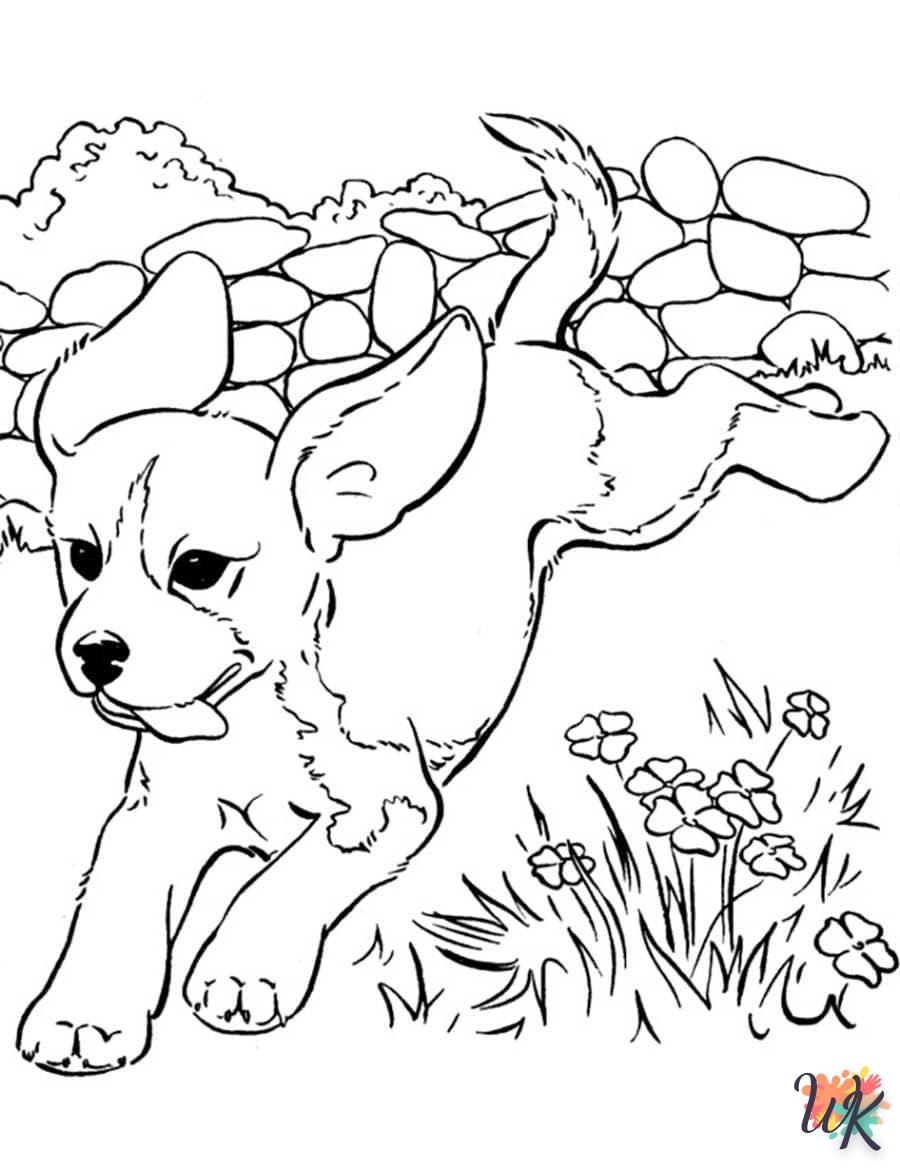 coloriage Chien  bebe animaux a imprimer gratuit