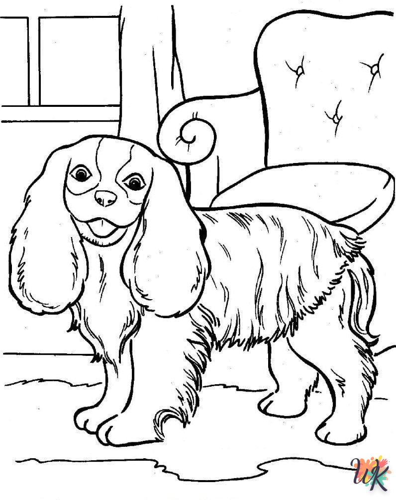 imprimer coloriage Chien  gratuit