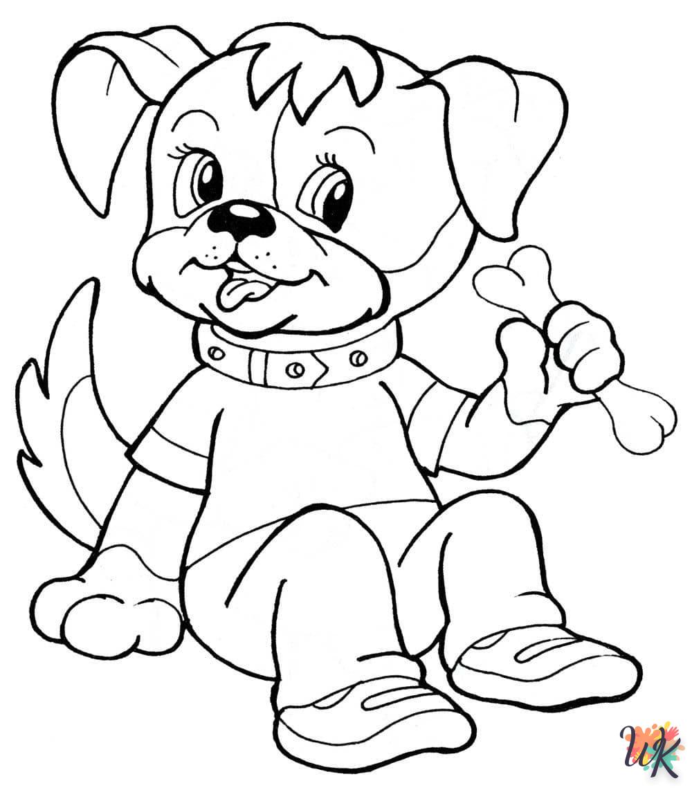 coloriage Chien  pour bebe a imprimer 1