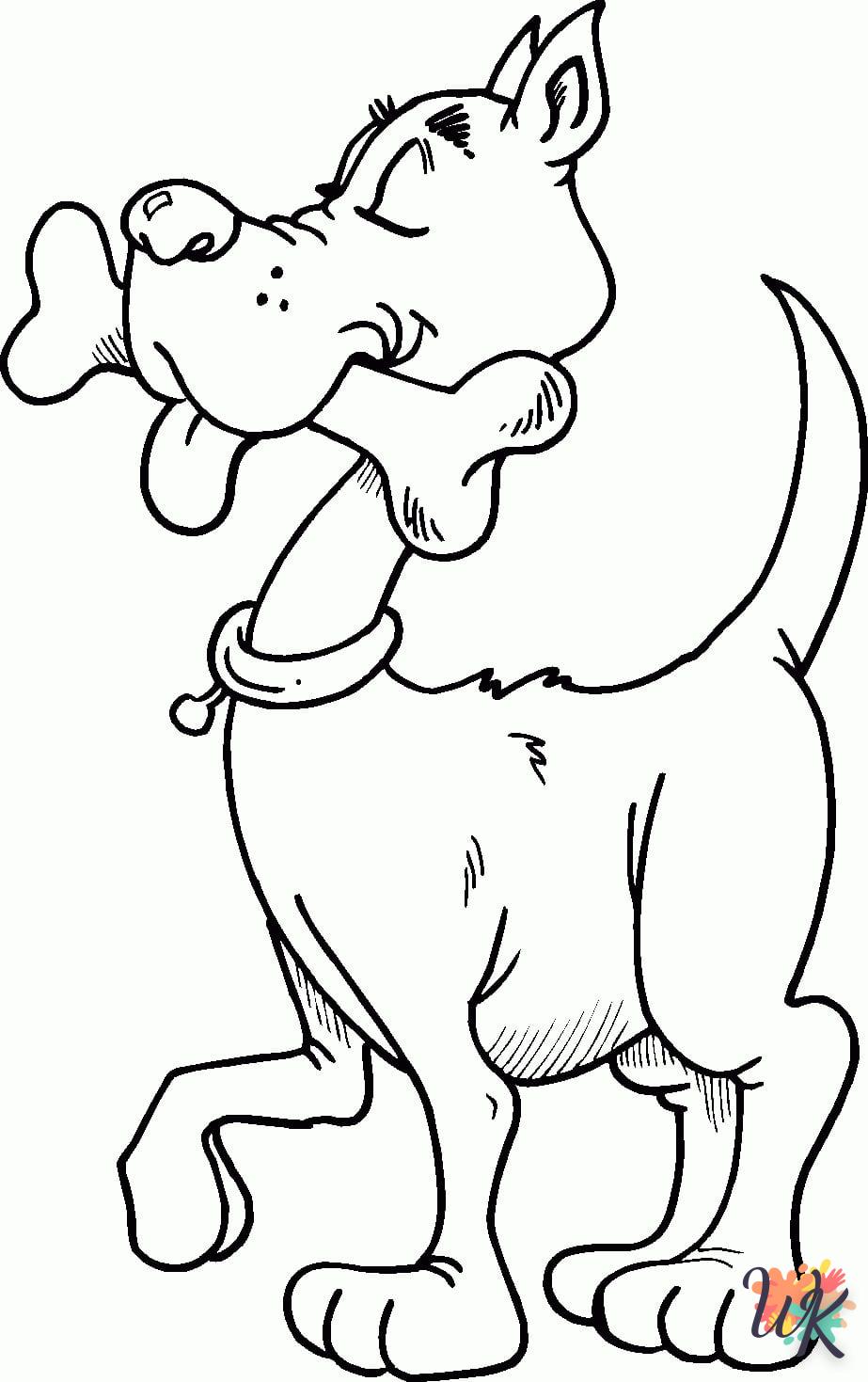 coloriage Chien  à imprimer gratuitement 1