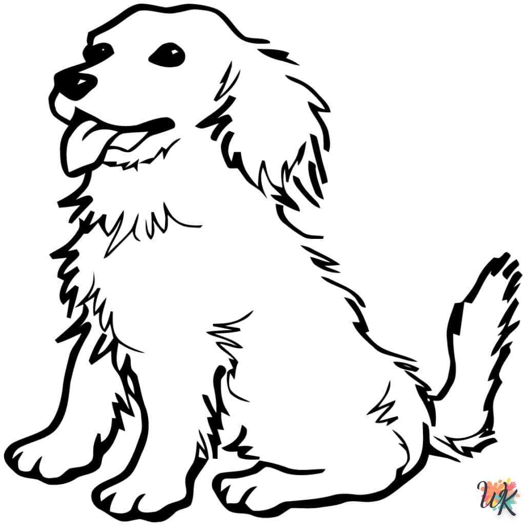 coloriage Chien  enfant 2 ans a imprimer