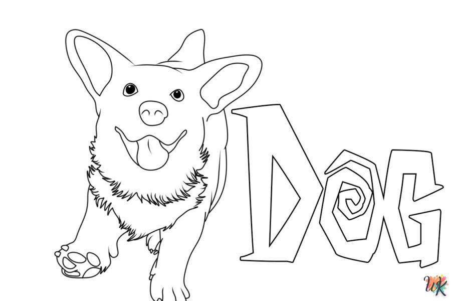 coloriage Chien  pour enfant de 7 ans 2