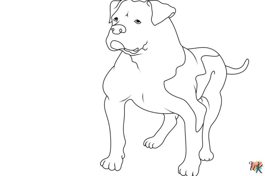 coloriage Chien  enfant à imprimer pdf 1