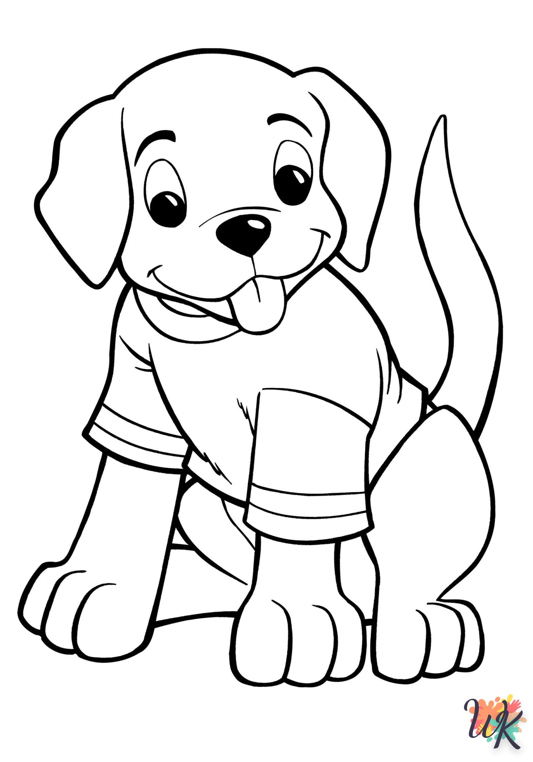 coloriage Chien  a dessiner et imprimer