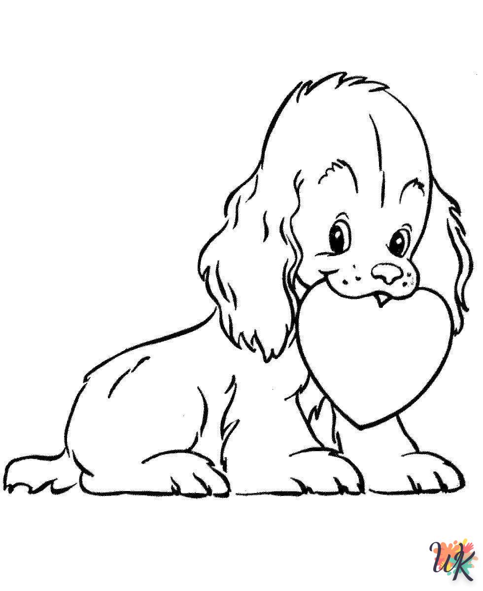 coloriage Chien  pour enfant de 4 ans 1