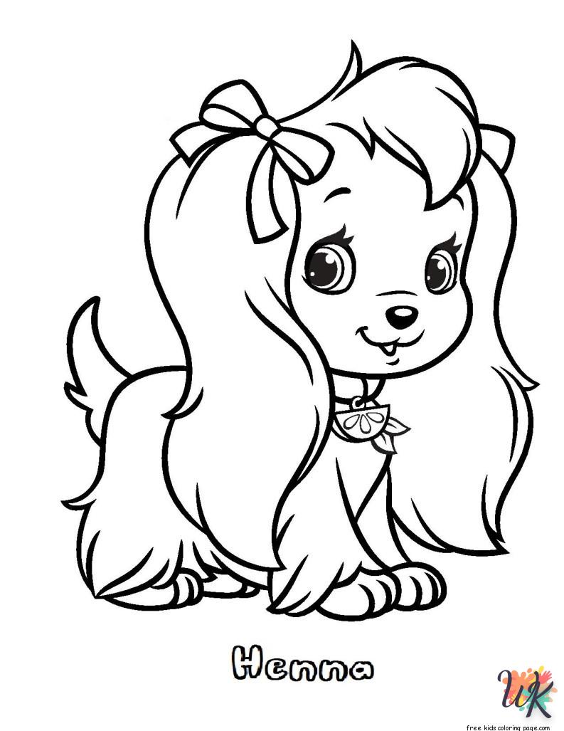 coloriage Chien  pour enfant de 4 ans 2