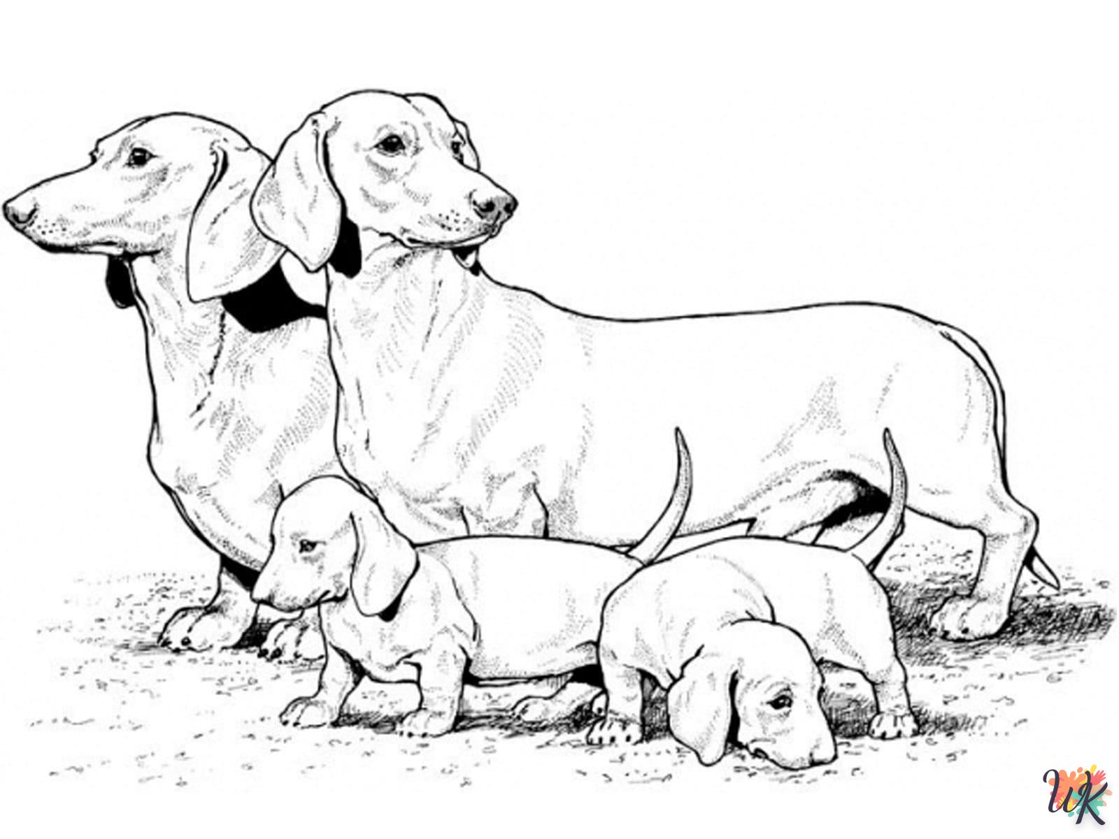 coloriage Chien  de pour enfants 1