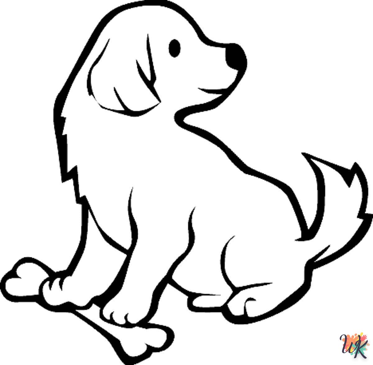 coloriage Chien  à imprimer a4 2