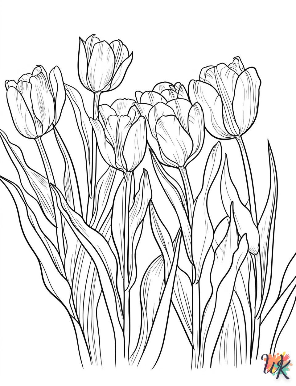 coloriage Fleurs  à imprimer pour enfants