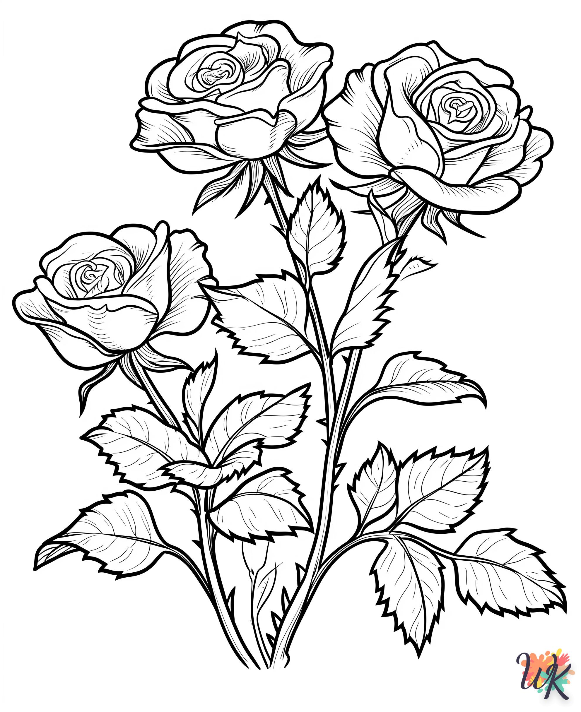 coloriage Fleurs  à imprimer pour enfant de 3 ans