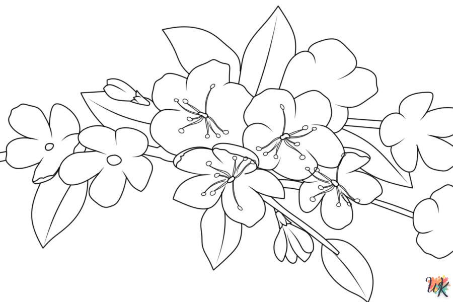 coloriage Fleurs  pour enfants à télécharger