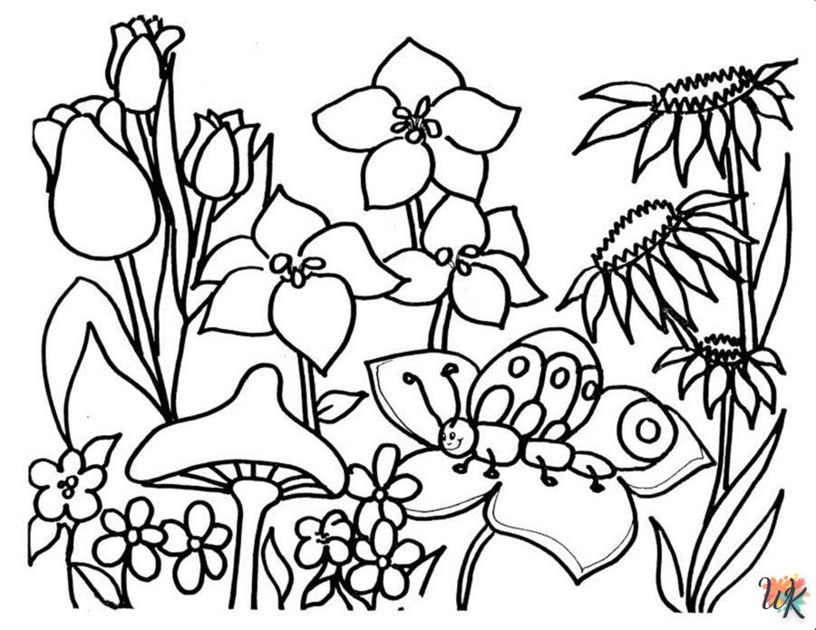 coloriage Fleurs  a dessiner en ligne