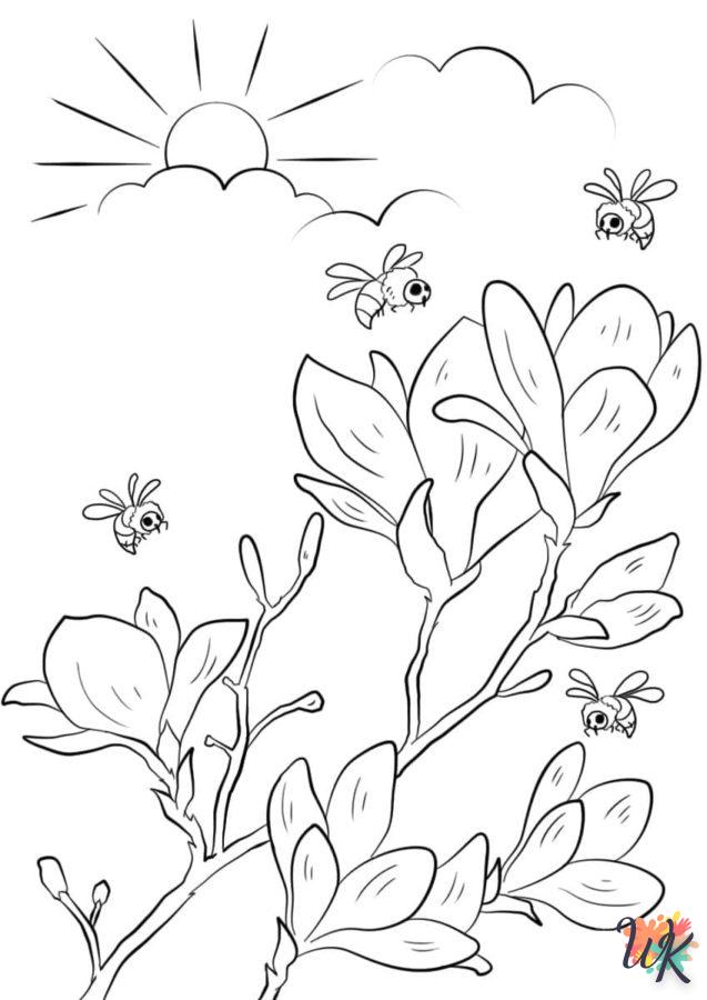 coloriage Fleurs  enfant 8 ans a imprimer