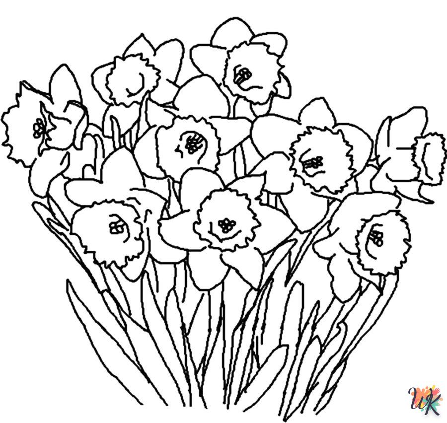 coloriage Fleurs  a imprimer gratuitement