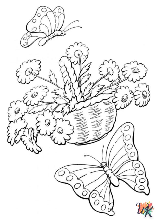 coloriage Fleurs  enfant à imprimer