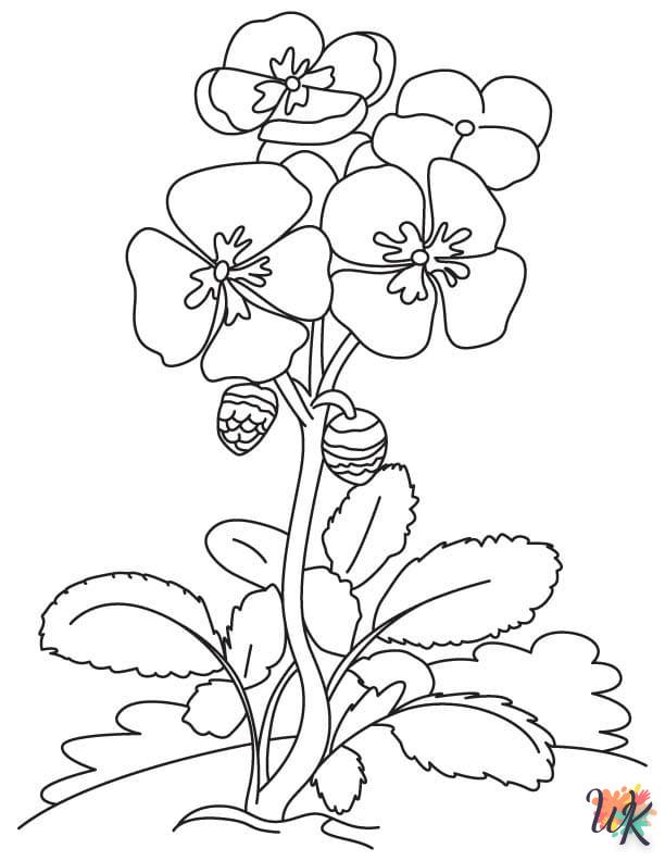 coloriage Fleurs  a imprimer enfant 10 ans